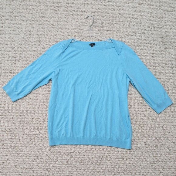 Talbots Tops - Talbot's Womens Sz 2X Boat Neck Pullover Top Minimalist Relaxed Casual